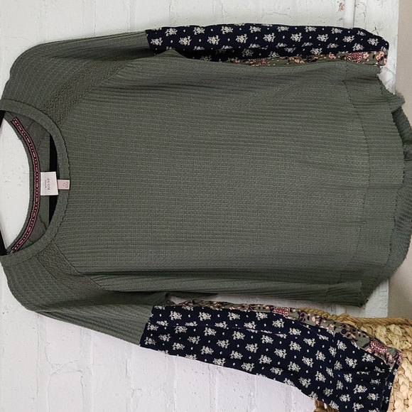 Knox Rose Tops - KNOX ROSE WAFFLE TOP WITH LOOSE SLEEVES SZ XXL